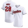 tocy C.Guardians #28 Tanner Bibee Player White Limited Elite Home Stitched Jerseys