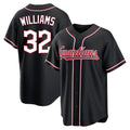 tocy C.Guardians #32 Gavin Williams Player Black Fashion Out Home Game Stitched Jerseys