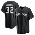 tocy C.Guardians #32 Gavin Williams Player Black Home Game Stitched Jerseys
