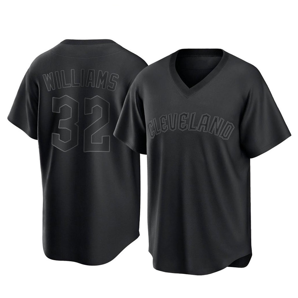 tocy C.Guardians #32 Gavin Williams Player Black T-shirt Home Game Stitched Jerseys