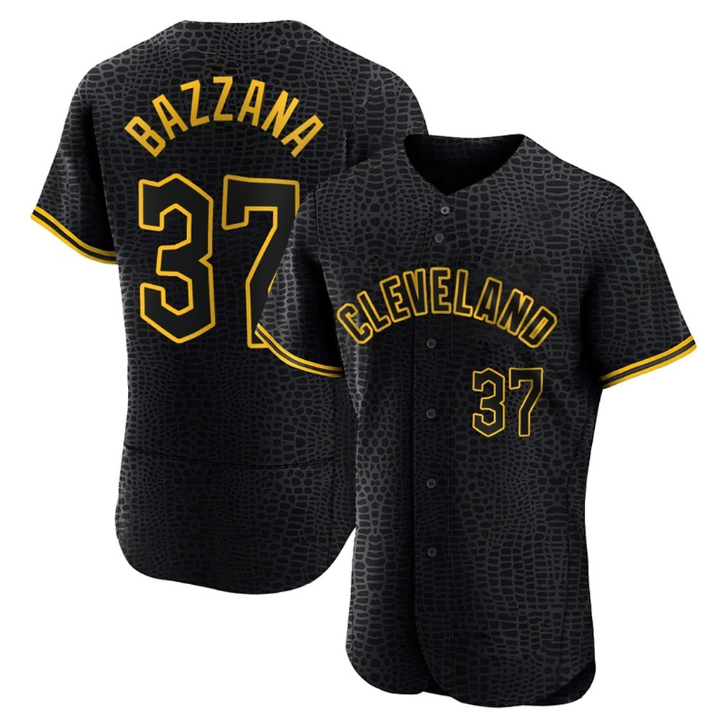 tocy C.Guardians #37 Travis Bazzana Player Black Snake Skin City Limited Elite Home Stitched Jerseys
