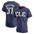 tocy C.Guardians #37 Travis Bazzana Player Navy City Connect Limited Elite Home Stitched Jerseys