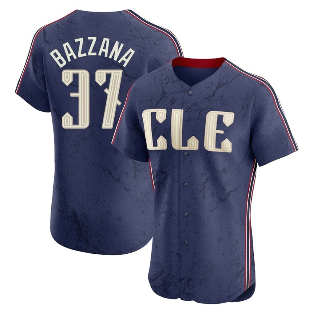 tocy C.Guardians #37 Travis Bazzana Player Navy City Connect Limited Elite Home Stitched Jerseys