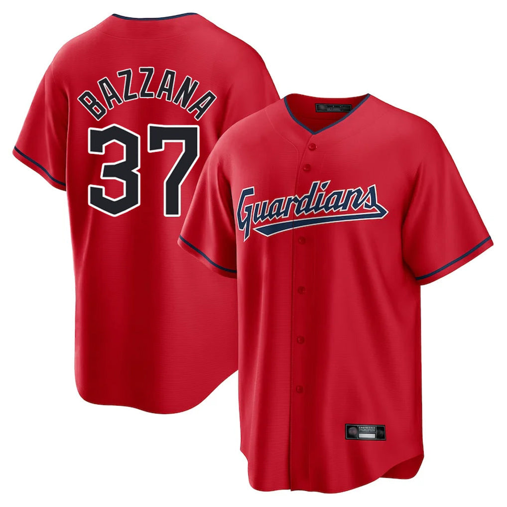 tocy C.Guardians #37 Travis Bazzana Player Red Home Game Stitched Jerseys