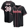 tocy C.Guardians #38 Steven Kwan Player Black Fashion Out Home Game Stitched Jerseys