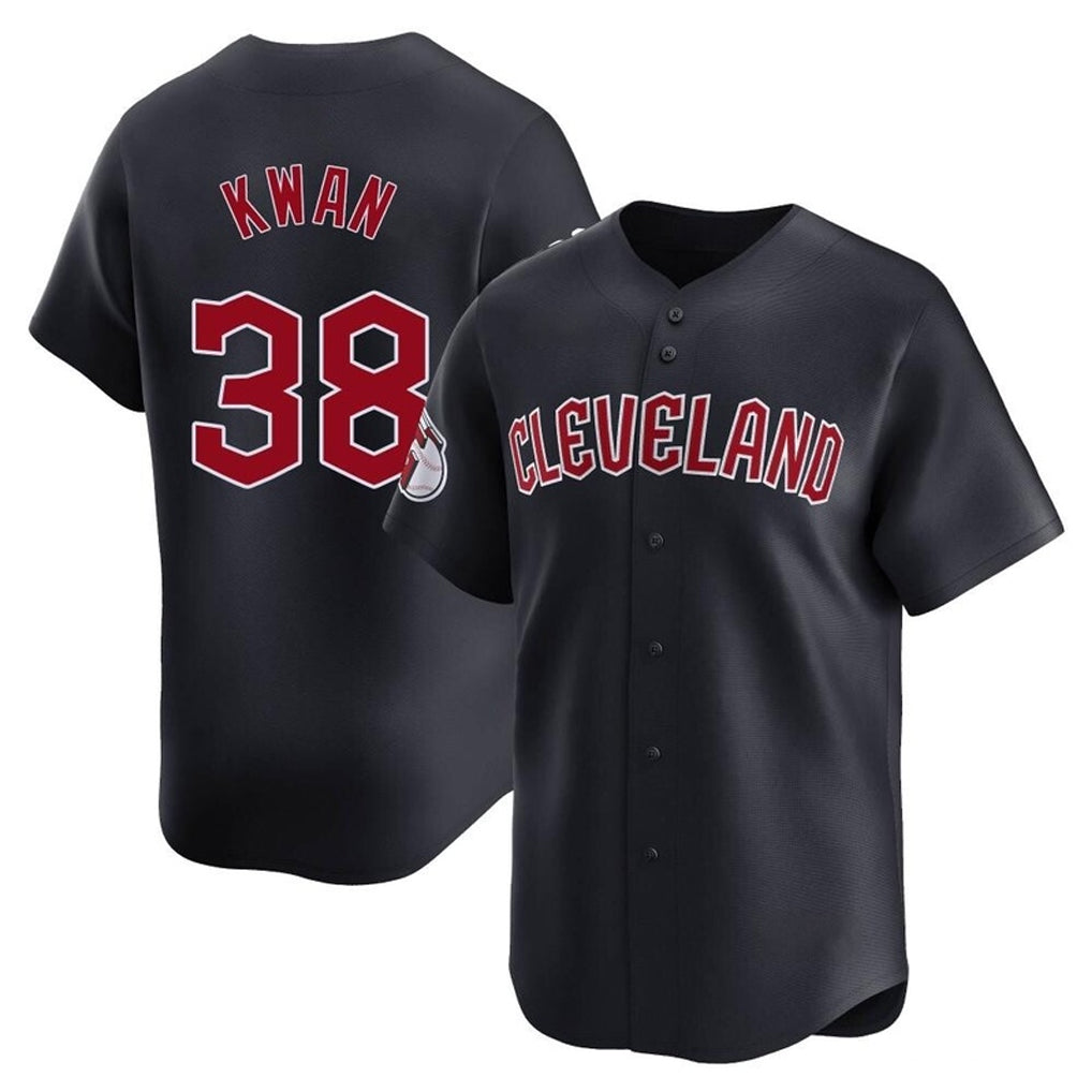 tocy C.Guardians #38 Steven Kwan Player Navy Limited Home Game Stitched Jerseys