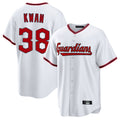 tocy C.Guardians #38 Steven Kwan Player White Game Home Stitched Jerseys