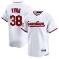 tocy C.Guardians #38 Steven Kwan Player White Limited Home Game Stitched Jerseys