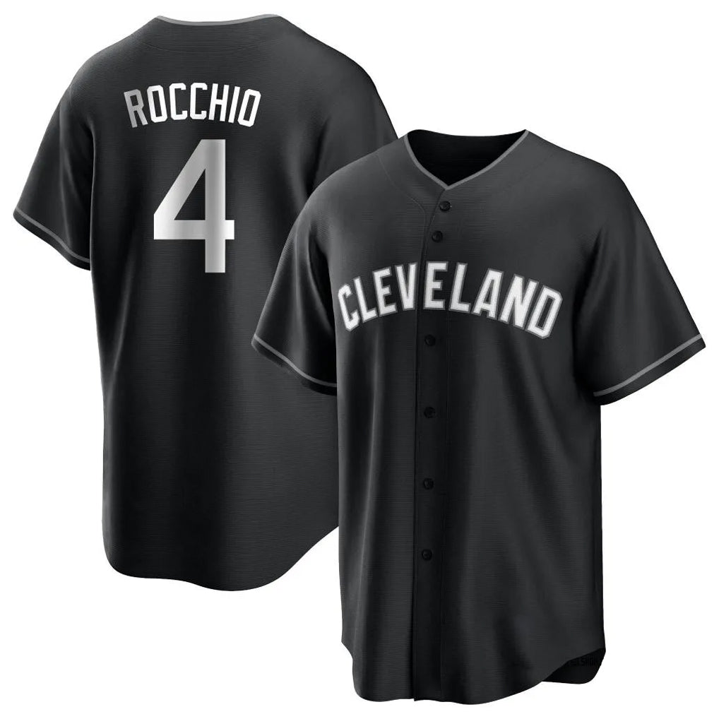 tocy C.Guardians #4 Brayan Rocchio Player Black Home Game Stitched Jerseys