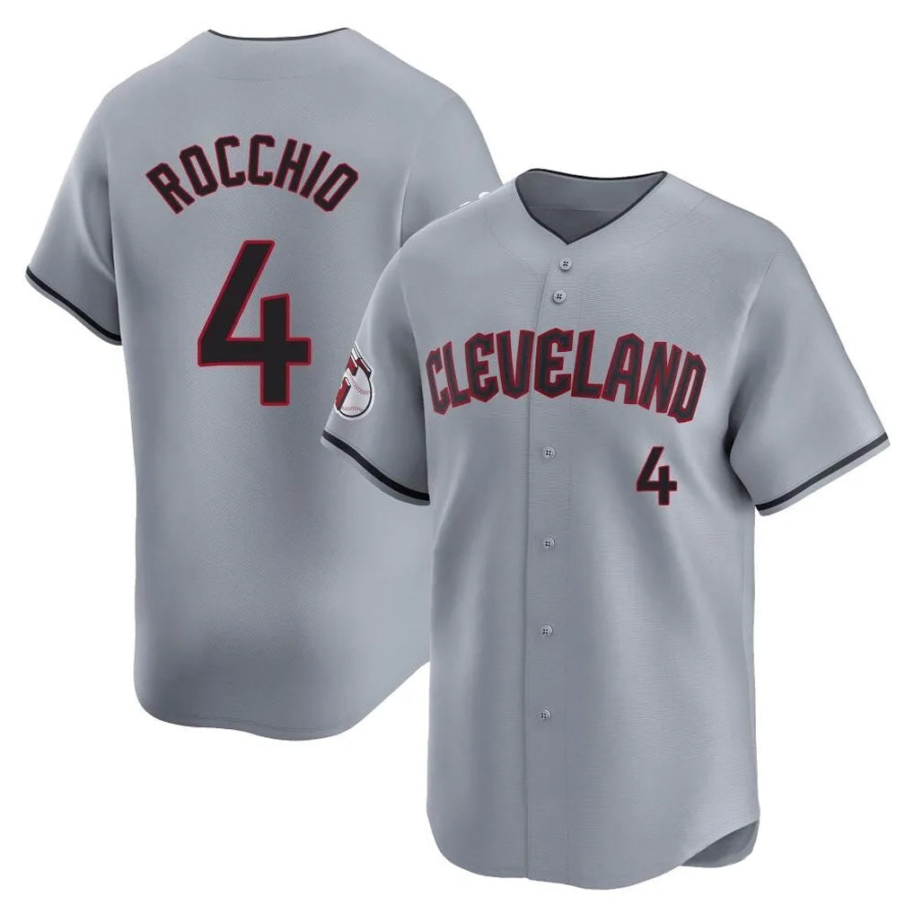 tocy C.Guardians #4 Brayan Rocchio Player Gray Road Limited Home Stitched Jerseys