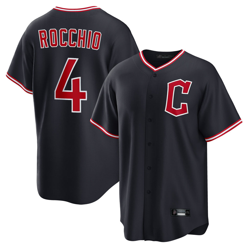 tocy C.Guardians #4 Brayan Rocchio Player Navy Home Game Stitched Jerseys