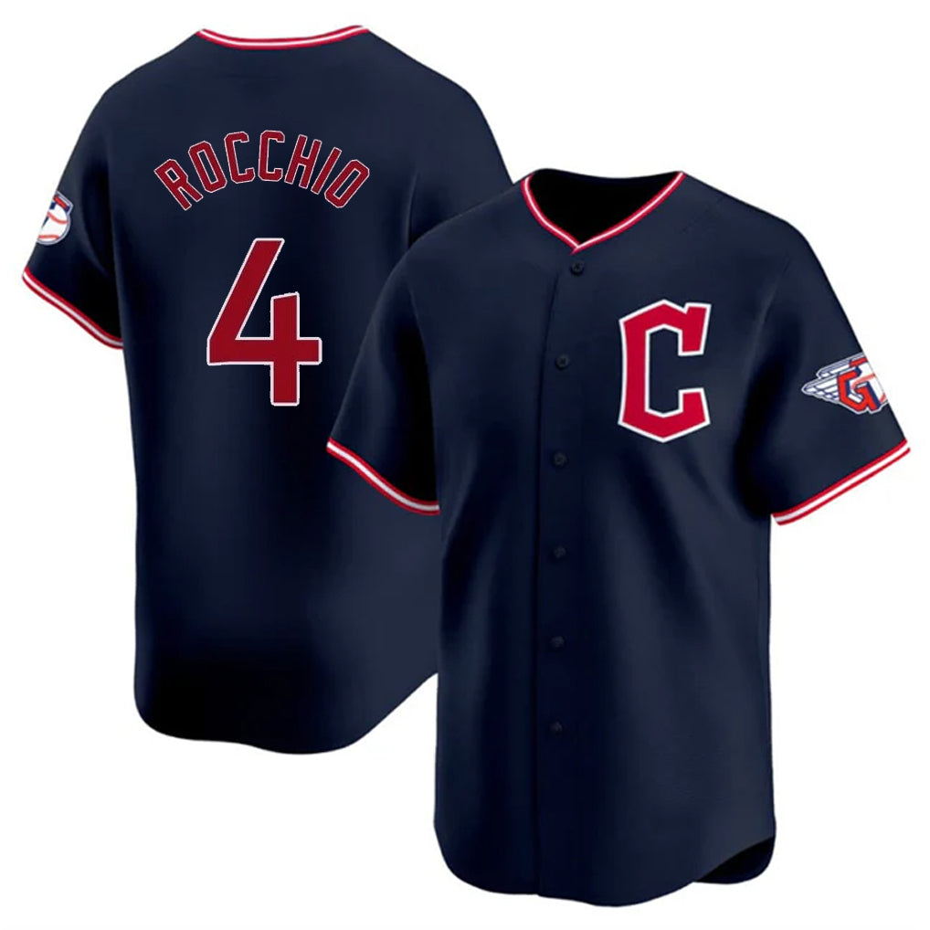 tocy C.Guardians #4 Brayan Rocchio Player Navy Limited Home Stitched Jerseys