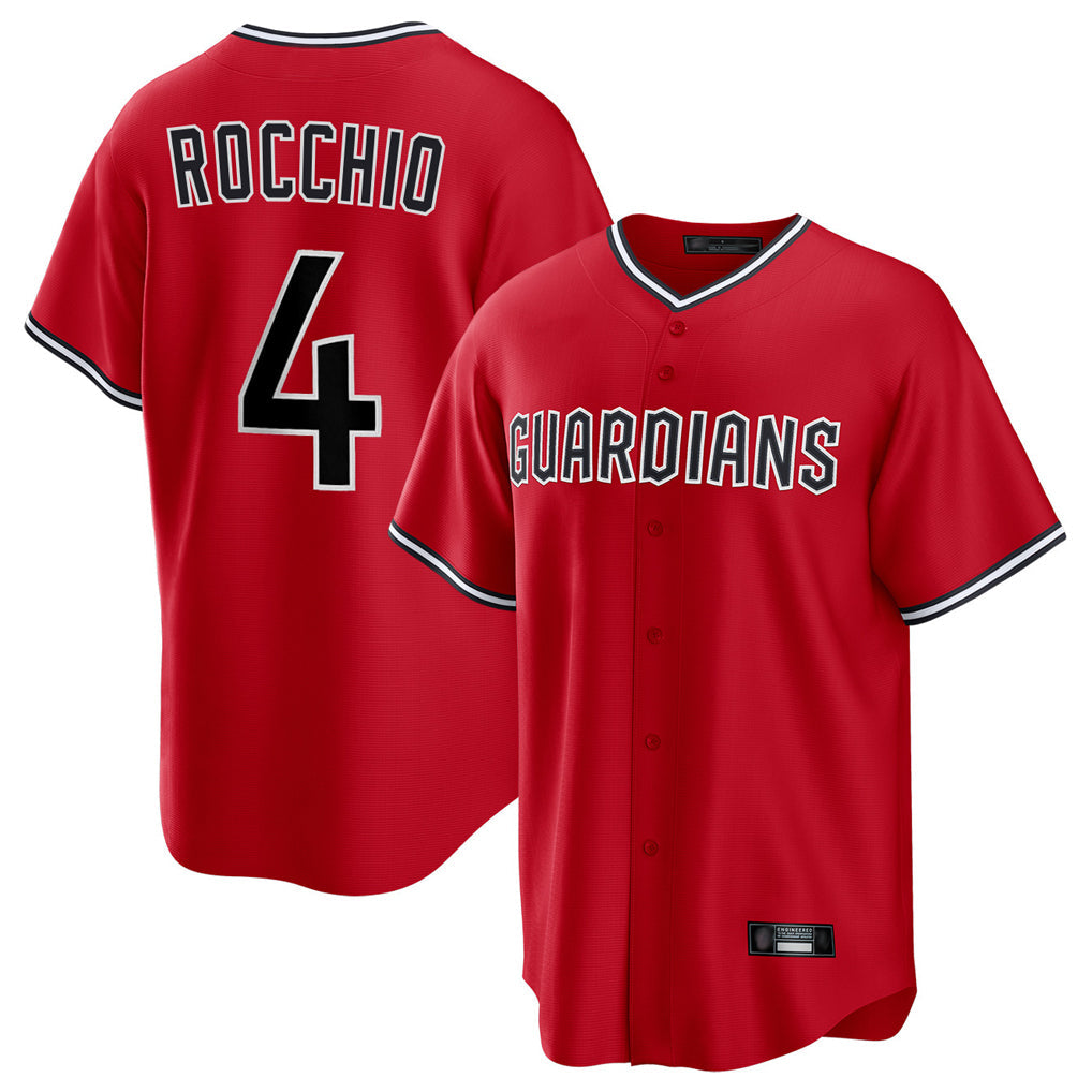 tocy C.Guardians #4 Brayan Rocchio Player Red Home Game Stitched Jerseys