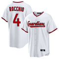 tocy C.Guardians #4 Brayan Rocchio Player White Game Home Stitched Jerseys