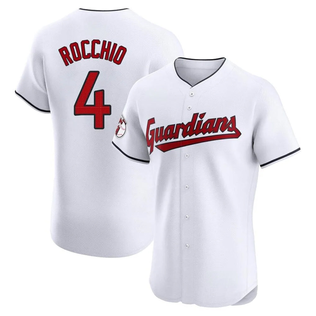 tocy C.Guardians #4 Brayan Rocchio Player White Limited Elite Home Stitched Jerseys