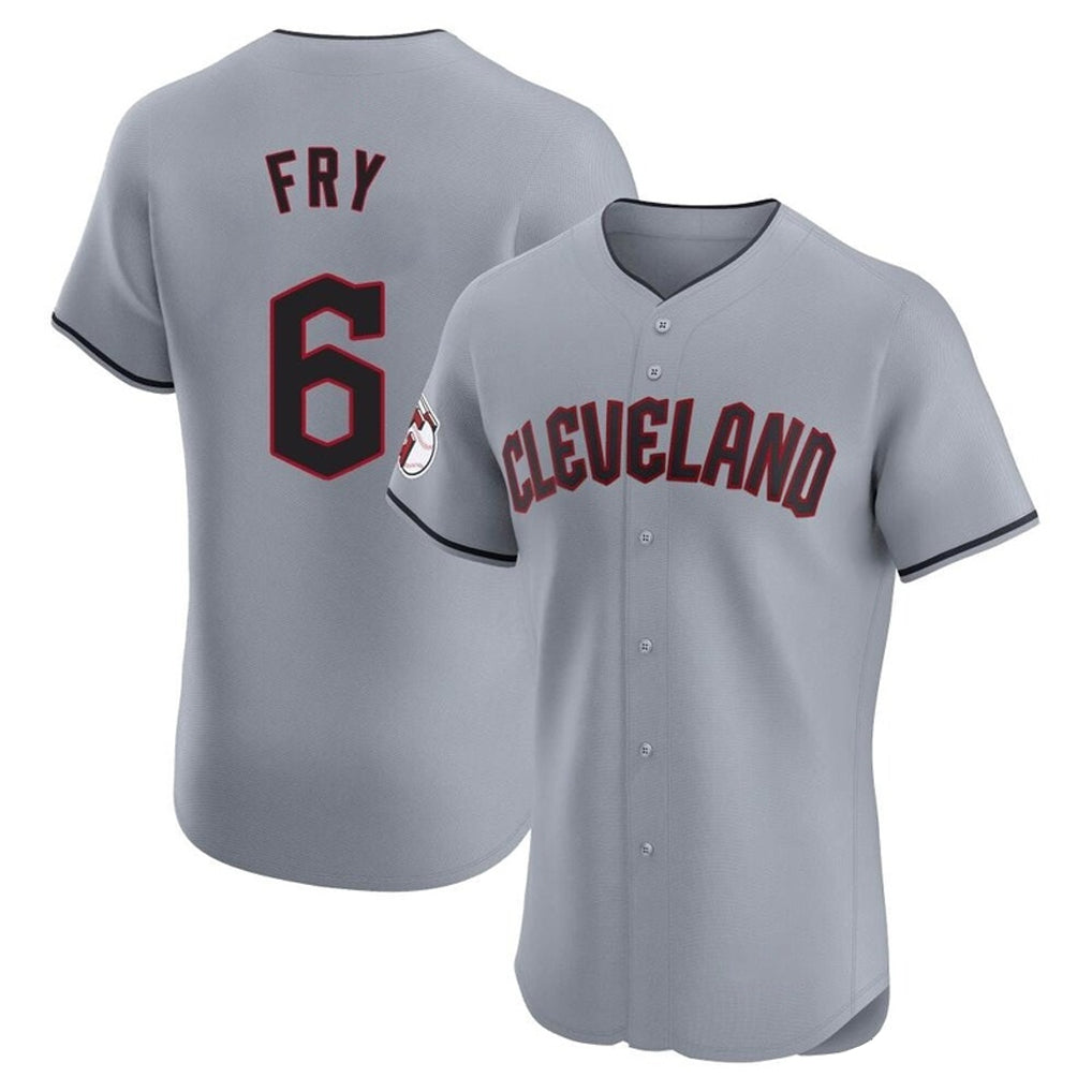 tocy C.Guardians #6 David Fry Player Gray Road Limited Elite Home Stitched Jerseys