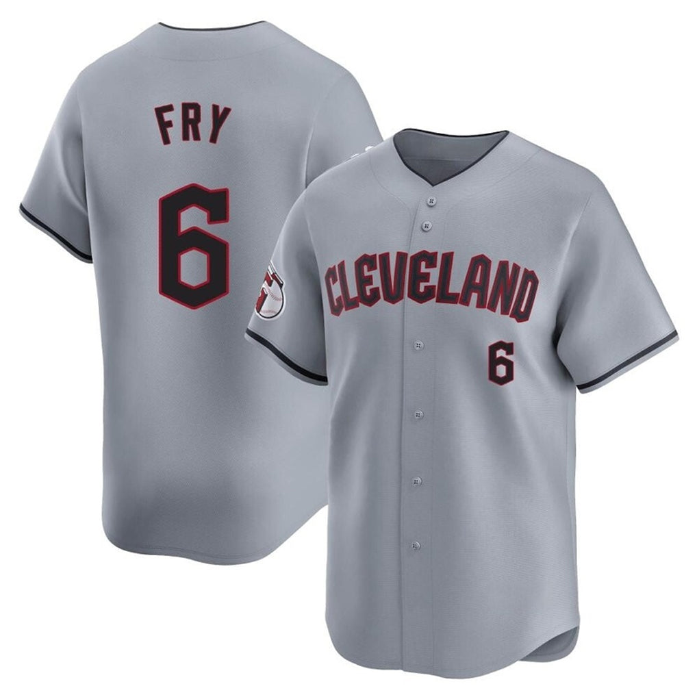 tocy C.Guardians #6 David Fry Player Gray Road Limited Home Stitched Jerseys