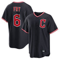 tocy C.Guardians #6 David Fry Player Navy Home Game Stitched Jerseys