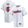 tocy C.Guardians #6 David Fry Player White Home Game Stitched Jerseys