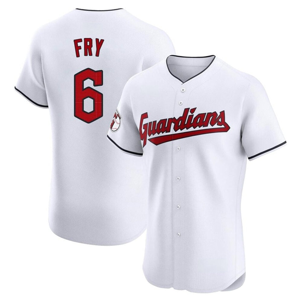 tocy C.Guardians #6 David Fry Player White Limited Elite Home Stitched Jerseys