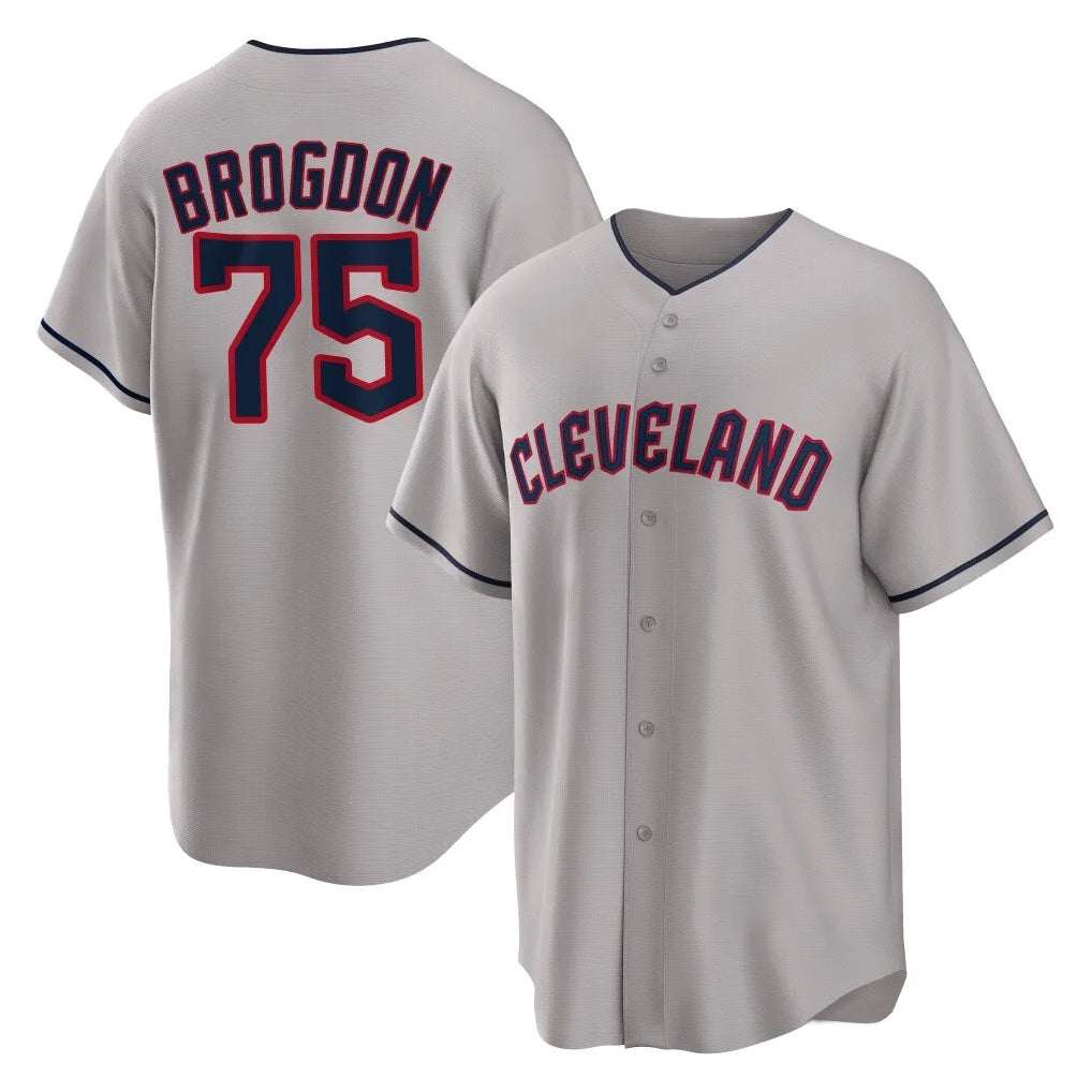 tocy C.Guardians #75 Connor Brogdon Player Gray Game Home Stitched Jerseys