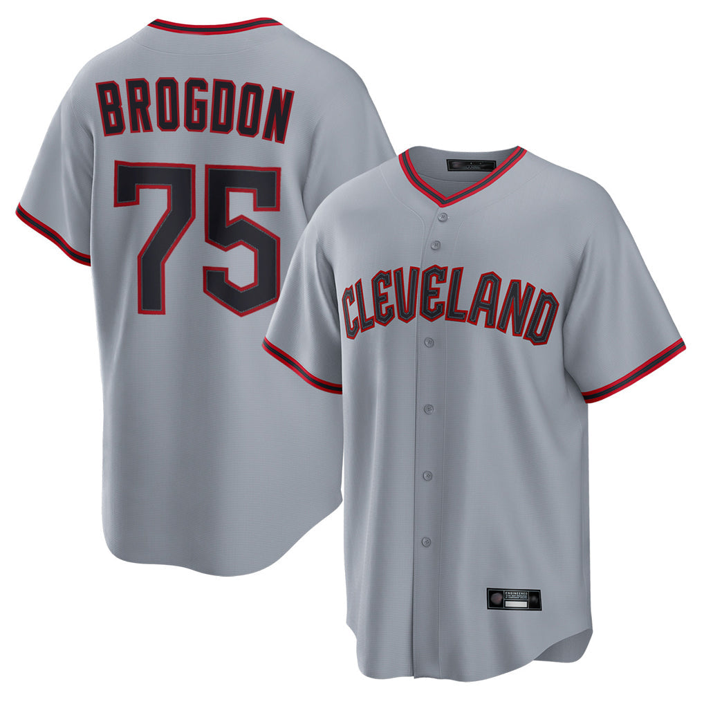 tocy C.Guardians #75 Connor Brogdon Player Gray Home Game Stitched Jerseys