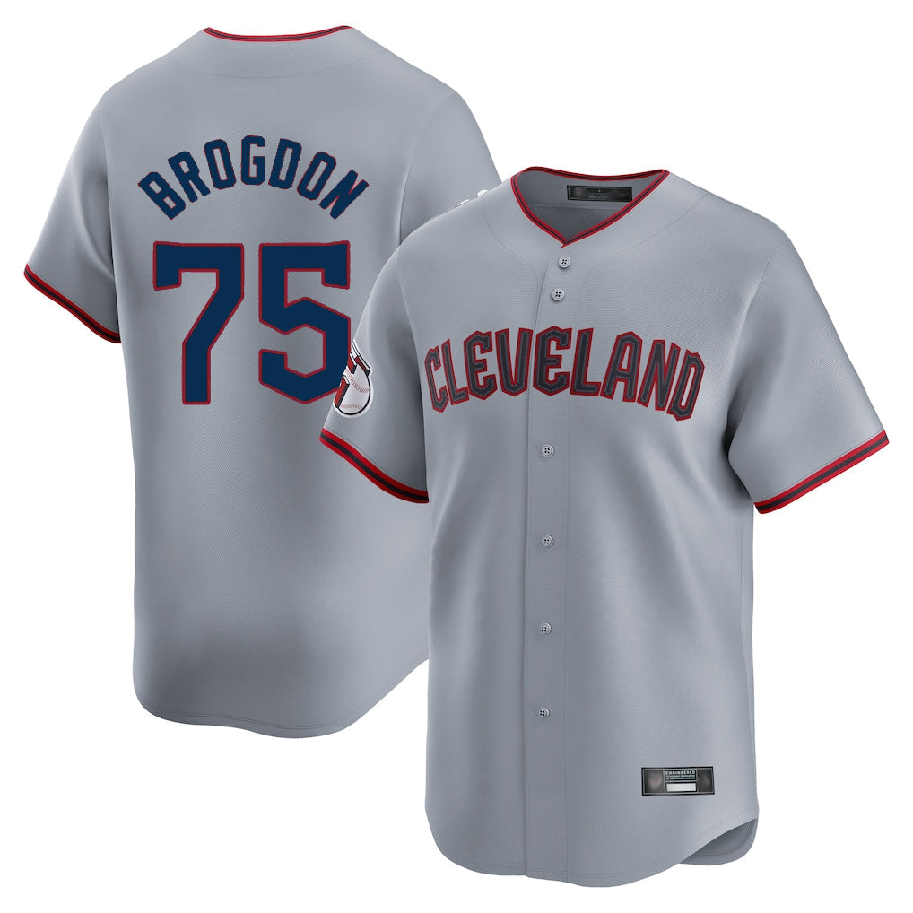 tocy C.Guardians #75 Connor Brogdon Player Gray Road Limited Home Game Stitched Jerseys