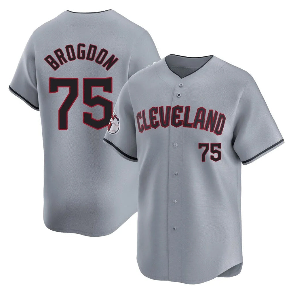tocy C.Guardians #75 Connor Brogdon Player Gray Road Limited Home Stitched Jerseys
