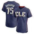 tocy C.Guardians #75 Connor Brogdon Player Navy City Connect Limited Elite Home Stitched Jerseys
