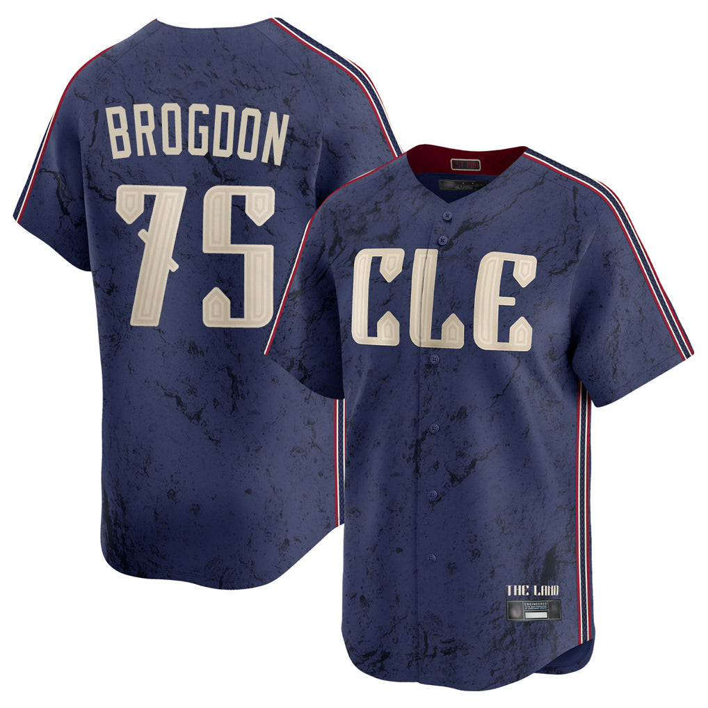 tocy C.Guardians #75 Connor Brogdon Player Navy City Connect Limited Home Stitched Jerseys