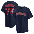 tocy C.Guardians #75 Connor Brogdon Player Navy Game Home Stitched Jerseys