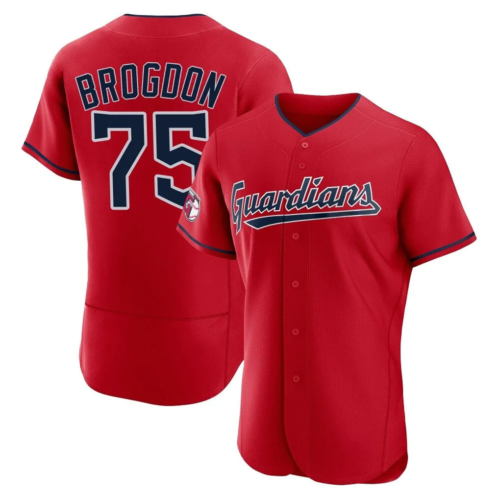tocy C.Guardians #75 Connor Brogdon Player Red Limited Elite Home Stitched Jerseys