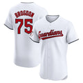 tocy C.Guardians #75 Connor Brogdon Player White Limited Elite Home Stitched Jerseys