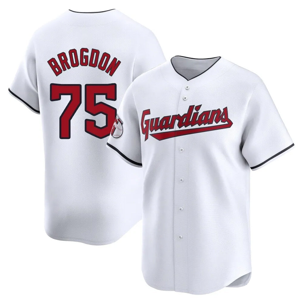 tocy C.Guardians #75 Connor Brogdon Player White Limited Home Stitched Jerseys