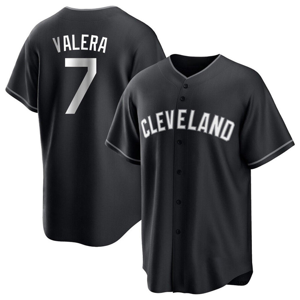 tocy C.Guardians #7 George Valera Player Black Home Game Stitched Jerseys