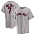 tocy C.Guardians #7 George Valera Player Gray Game Home Stitched Jerseys