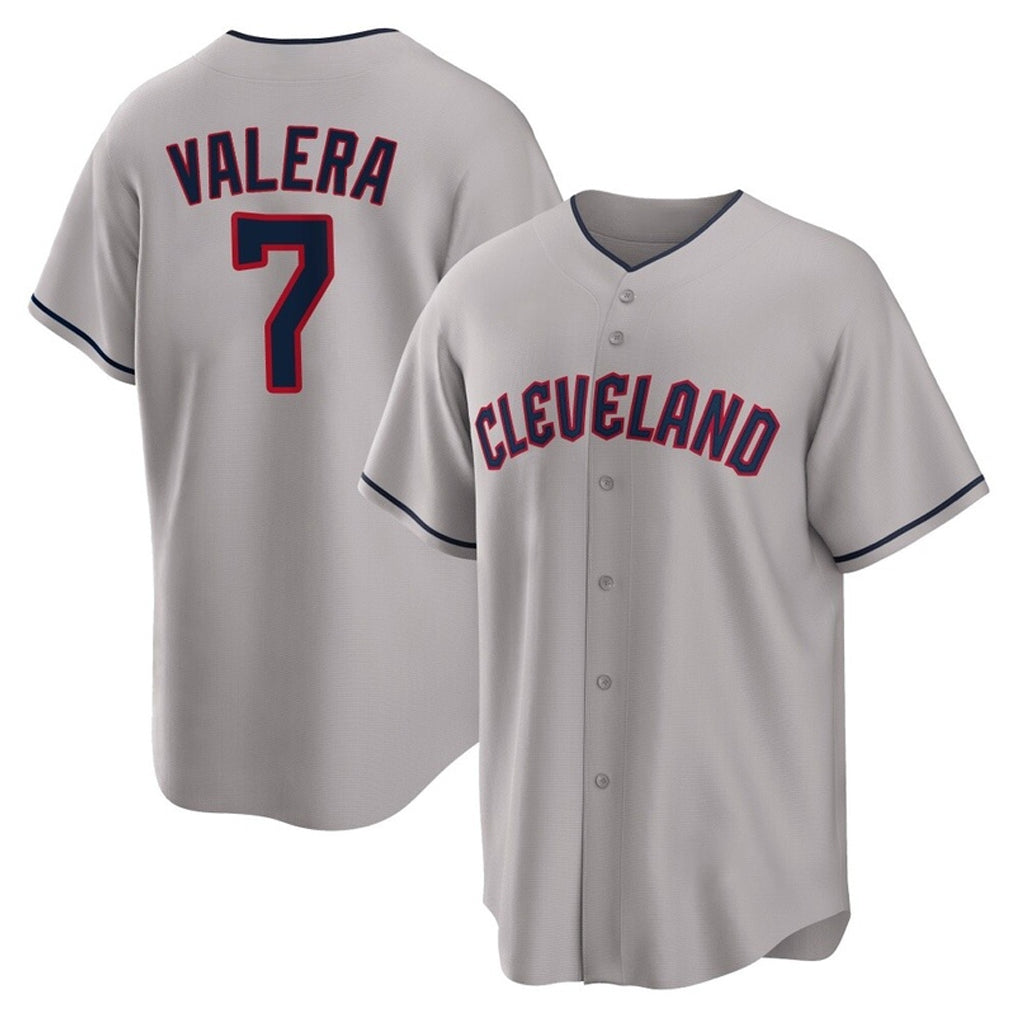 tocy C.Guardians #7 George Valera Player Gray Game Home Stitched Jerseys