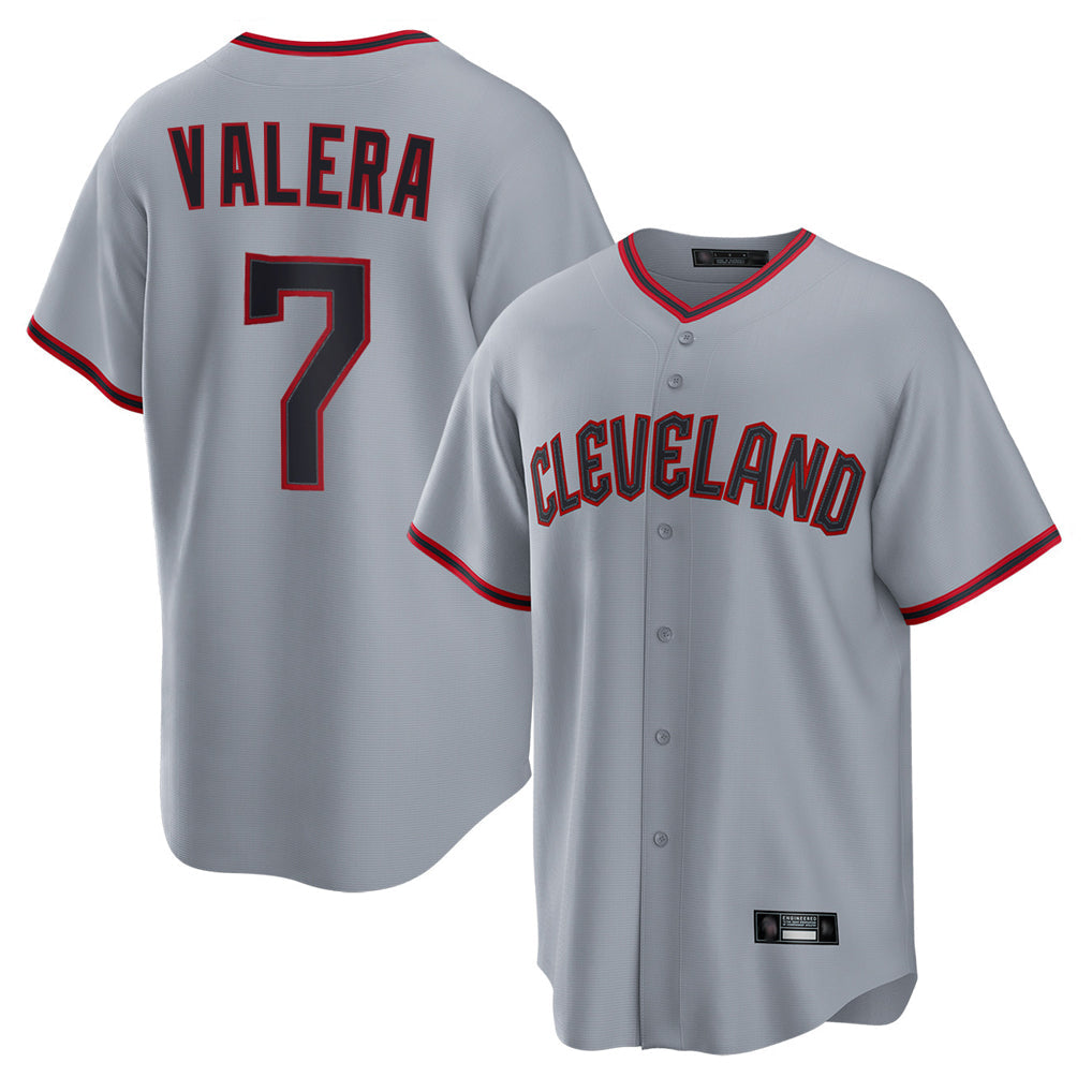 tocy C.Guardians #7 George Valera Player Gray Home Game Stitched Jerseys