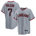 tocy C.Guardians #7 George Valera Player Gray Home Game Stitched Jerseys
