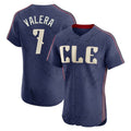 tocy C.Guardians #7 George Valera Player Navy City Connect Limited Elite Home Stitched Jerseys