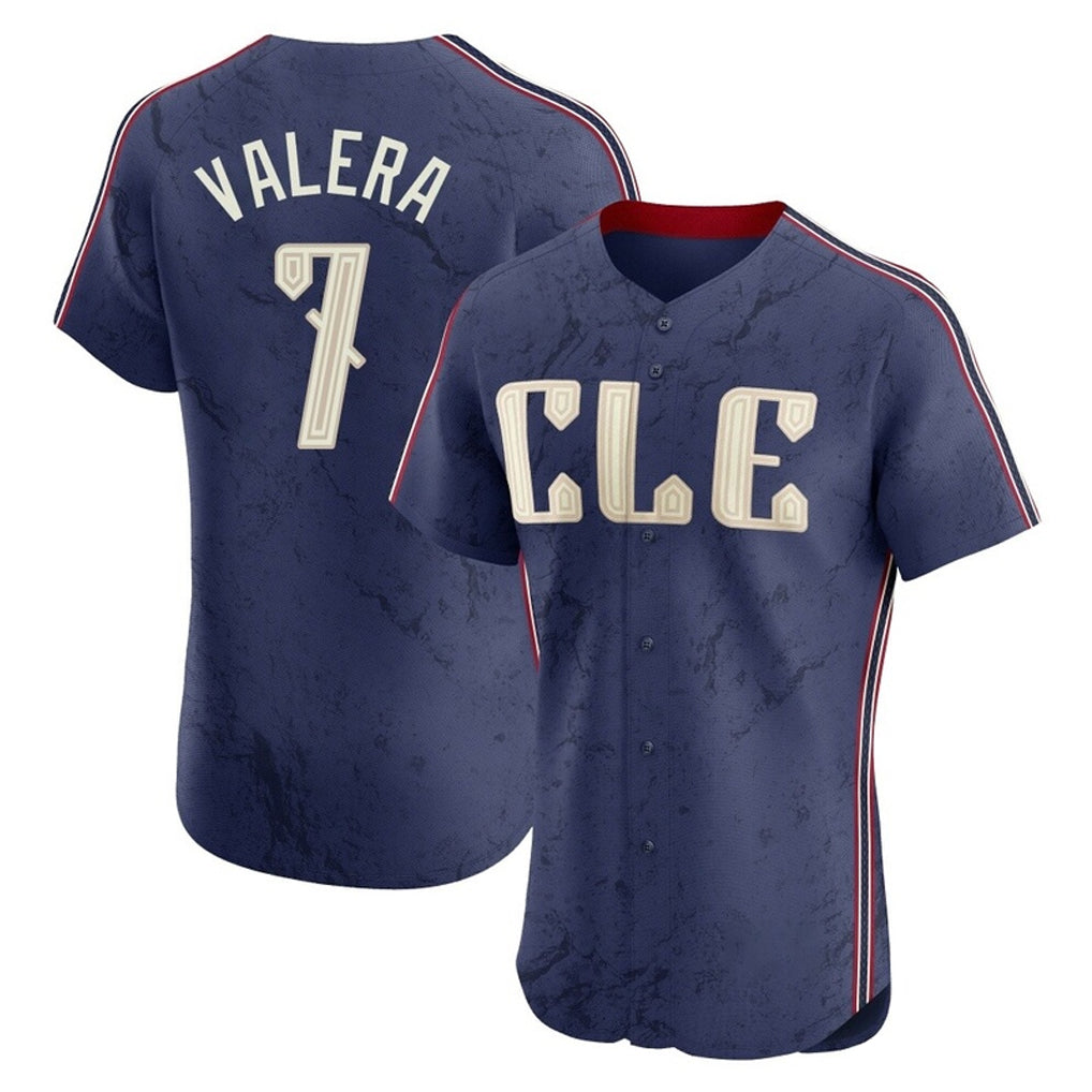 tocy C.Guardians #7 George Valera Player Navy City Connect Limited Elite Home Stitched Jerseys