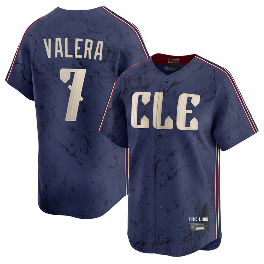 tocy C.Guardians #7 George Valera Player Navy City Connect Limited Home Stitched Jerseys