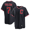tocy C.Guardians #7 George Valera Player Navy Home Game Stitched Jerseys