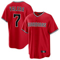 tocy C.Guardians #7 George Valera Player Red Home Game Stitched Jerseys