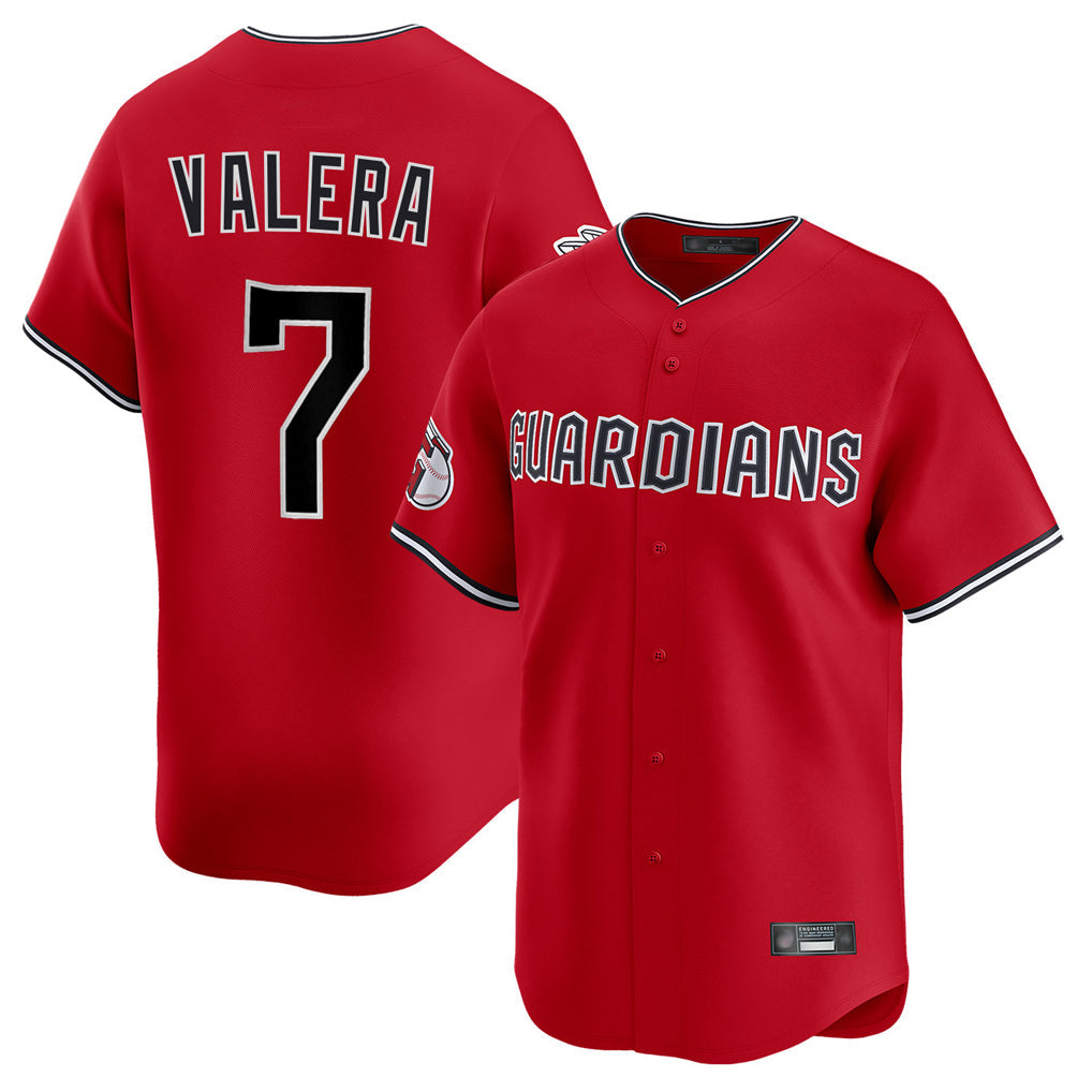 tocy C.Guardians #7 George Valera Player Red Limited Home Stitched Jerseys