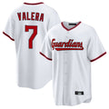 tocy C.Guardians #7 George Valera Player White Game Home Stitched Jerseys