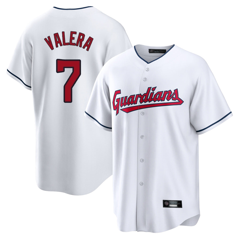 tocy C.Guardians #7 George Valera Player White Home Game Stitched Jerseys