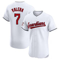 tocy C.Guardians #7 George Valera Player White Limited Elite Home Stitched Jerseys