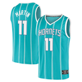 tocy C.Hornets #11 Cody Martin  Teal Fast Break Replica Jerseys - Icon Edition