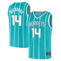 tocy C.Hornets #14 Nick Richards  Teal Fast Break Replica Jerseys - Icon Edition
